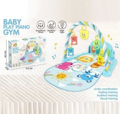 Килимок піаніно, мелодії, підсвічування, 5 підвісок, 4 брязкальця, в кор. /30/