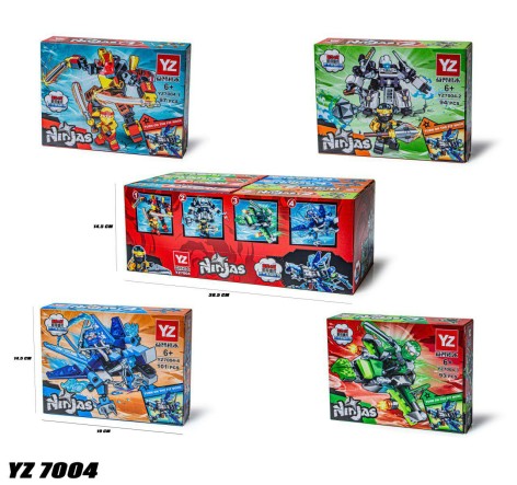 Конструктор NJ YZ7004  (94+дет.) /8/64/8шт в кор.