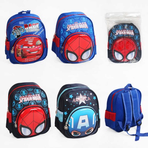 Рюкзак мікс видів, герой, два відділення, висота 30 см, в п/є 