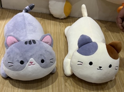 М'яка іграшка кіт батон 2 кольори 40 см 