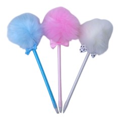 Ручка шариковая плюшевая фигурная 