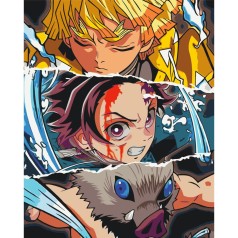 Картина по номерах "Аніме. Клинок, що розсікає демонів" 40x50 см