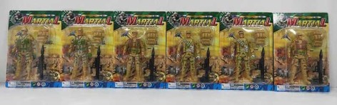 Солдат 6 видів, на листі, мікс видів 