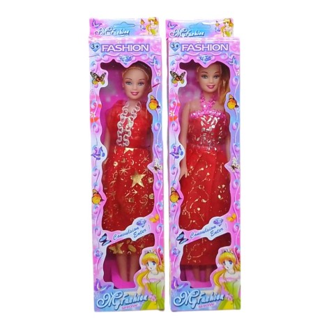 Лялька 28 см, мікс (червона)