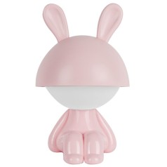 Светильник-ночник LED с аккумулятором Cute Bunny, розовый