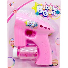 Пистолет с мыльными пузырями, розовый