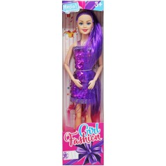 Лялька фіолетова