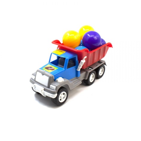 Самоскид із 6 кульками (синій)