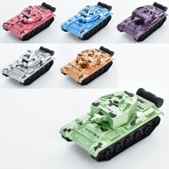 Іграшка Танк інерційний 8,5 см повертається башта 2 види мікс кольорів