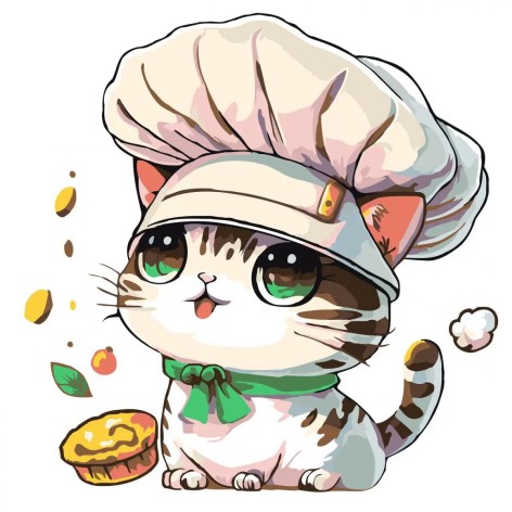 Картина за номерами 30*30см  "Маленький кухар"