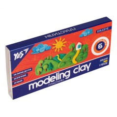 Пластилин YES, 6 цв., 120г 