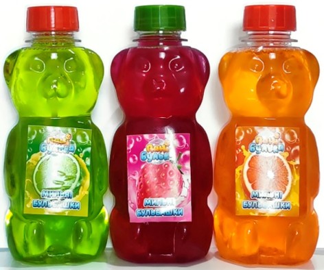 Мильні бульбашки ВЕДМЕДИК (3 аромата, 250мл) 