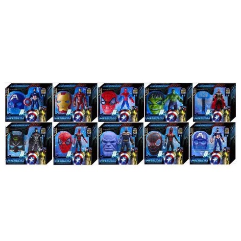 Набір героя висота 25 см, підсвічування на грудях, звукові ефекти, фрази англійською, рухливі кінцівки та голова, тематичний аксесуар, в кор, мікс видів 