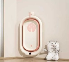 Ванночка детская складная Bimbo размер 76х47*21см, клапан слива, раскладные ножки, электронный датчик температуры, матрас, в кор. /1/