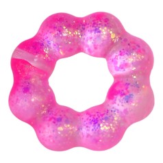 Антистрес браслет, гель рожевий