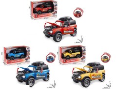 Позашляховик 3 види, світло, звук, інерція, 1:18, капот та двері відчиняються, в кор, МІКС 