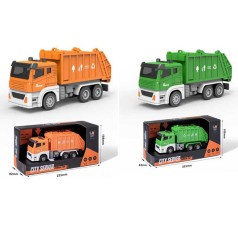 Сміттєвоз інерц, 16см, 1:32, звук, світло, гумові колеса, рухливі деталі, на бат(табл), в кор-ці, 22,5-11-8см 