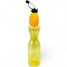 Пляшка з трубочкою Ананас (пластик) 500мл м.2
