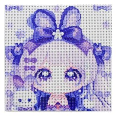 Алмазная мозаика Фиолет, 20х20 см