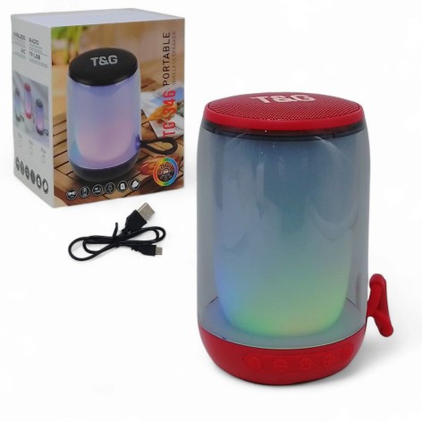 Bluetooth колонка TandG "C67908" з підсвічуванням та акумулятором 1200 мАг (C67908)