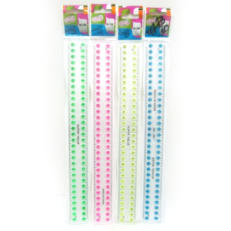 Линейка 30см прозорн. 