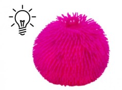 Игрушка антастресс Гигантский волосатый шар, 20 см, розовый