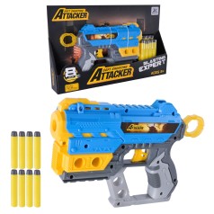 Бластер стріляє поролоновими нарядами, 8знарядів планш. 33*4,5*20см