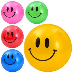 М'яч дитячий 9 дюймів, 60г, смайл, 5 кольорів /120/
