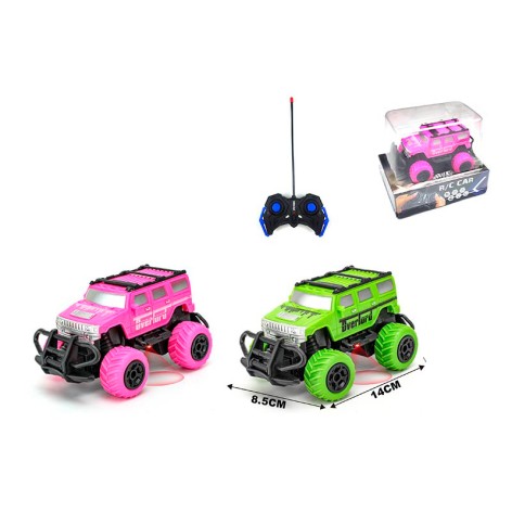 Р/К джип, 14см, светло, резиновые колеса, 2 цвета, на бат-ке, в слюде, 16-13-11,5см 