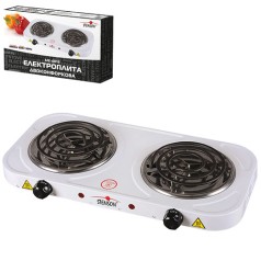 Плита електрична переносна двоконфоркова 2*1000W d140мм ME-0013S 