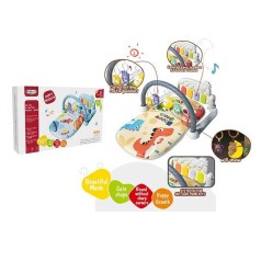 Килимок піаніно, мелодії, підсвічування, 5 підвісок, брязкальця, в кор. /24/