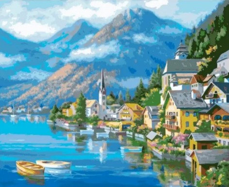 Алмазна мозаїка по номерах 30*40 