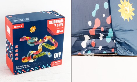 УЦЕНКА 30% Іграшка для купання збірний серпантин на липучках, уточка пливе по лабіринту, в кор. 25*10*25см 