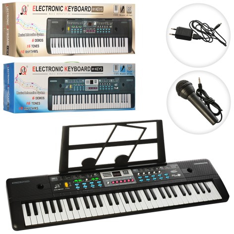 Синтезатор 61клавіша, демо,запис,2види,на бат-ці/від мережі,в кор-ці,83-23,5-9см 