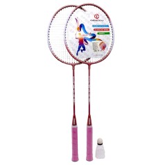 Бадминтон 65 см, в сумке  с воланом (РОЗОВЫЙ)