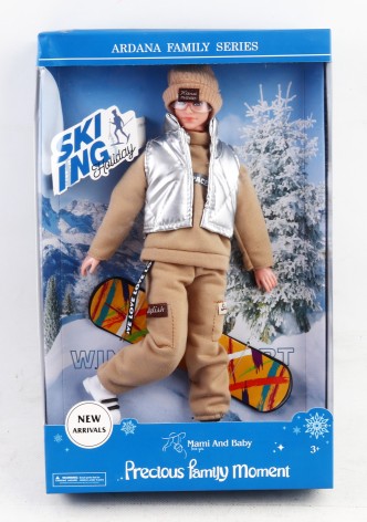 УЦЕНКА 20% Лялька 31см, лижник/скейтбордист, шарнірний, скейтборд, 2 види, в кор-ці, 23-36,5-6см /24/