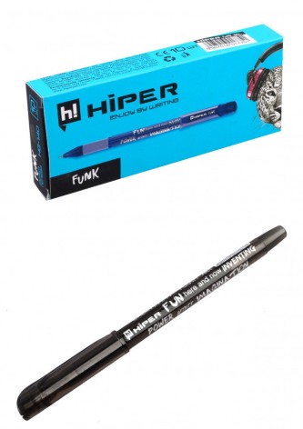 Ручка гелева Hiper Funk HG-140 0,6 мм 10 шт. чорна