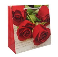 Подарунковий пакет 150грм, "Квіти", 16*16*7см 6 шт. в уп. 