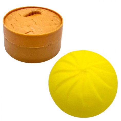 Антистрес (сквіш) "Dumpling", пельмень,10 см (жовтий)