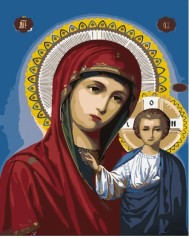 Набор для росписи по номерам Богородица Strateg размером 30х40 см (SS6739)