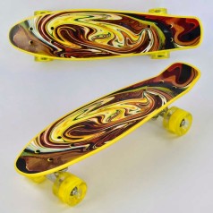 Скейт "Best Board", дошка = 55см, колеса PU, світло, d = 6см