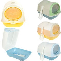 Туалет для кішок 46*33*34см з дверцятами та совком закритий 738