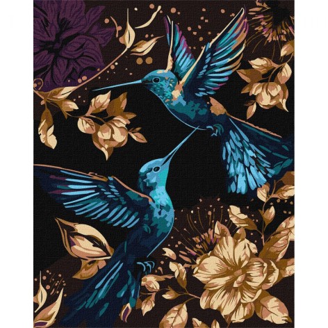 Картина по номерам с красками металлик 