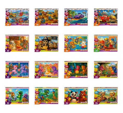 Пазлы 35 шт. мягкие с.11 (16) Danko Toys