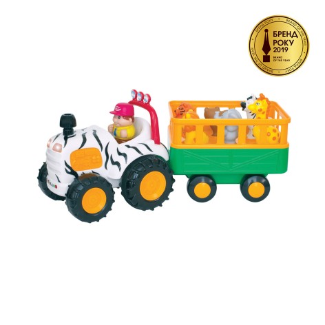 Игровой набор - Трактор Сафари (на колесах, свет, озвучка на русском языке)