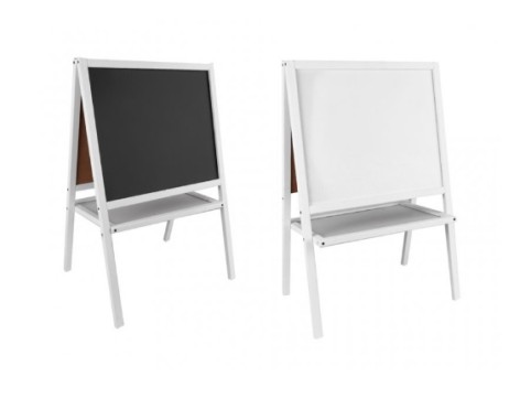 Мольберт великий магнітний з полицею фарбований, білий