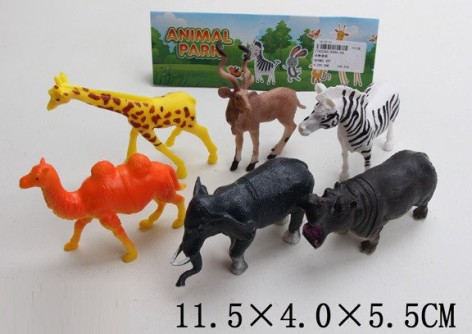 Іграшки тварини дикі, 6 шт. 11,5*4*5,5 см