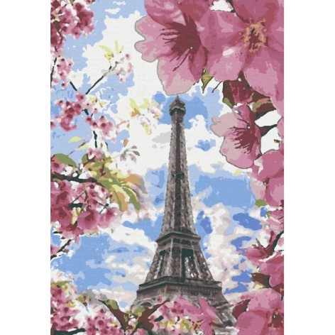 Набор для росписи "Цветящий Париж" (28x40)