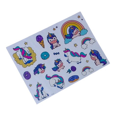 Татуювання-перебивки, тимчасові, "Єдиноріжки"