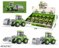 Трактор игрушечный JKL-812 инерционный 3 вида 12 шт. в коробке 43,8*8,9*27 см